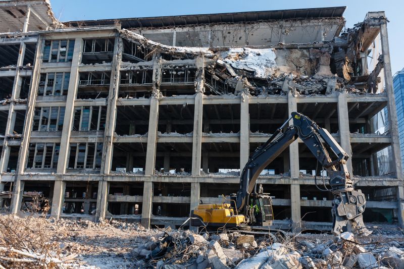 Demolition Equipment in Action