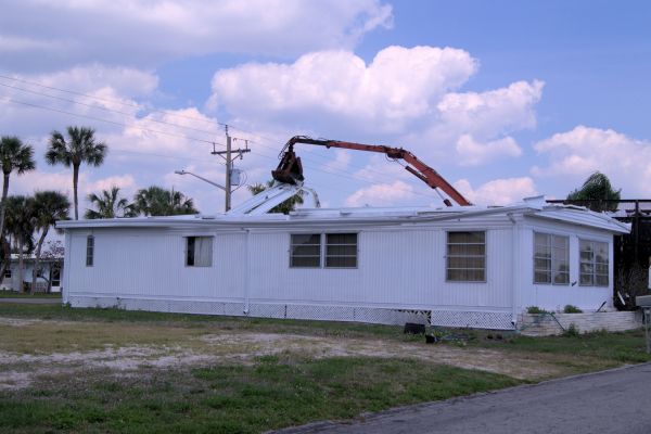 Mobile Home Demolition in Evergreen