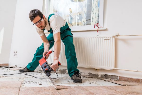 Tile Demolition in Evergreen