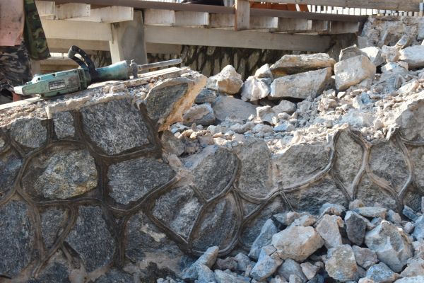 Retaining Wall Demolition in Evergreen